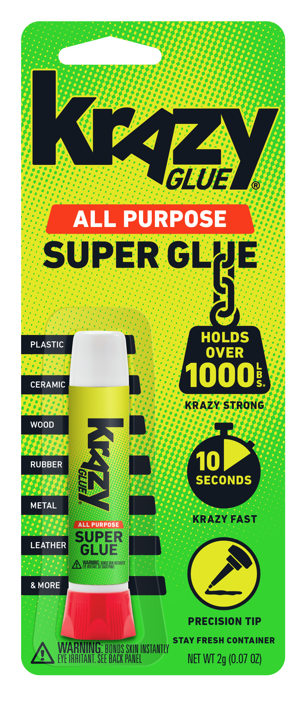 Krazy Glue Super Glue, All Purpose, Precision Tip - 0.07 oz